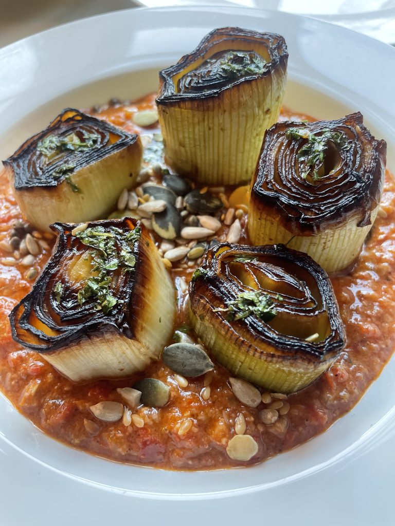 Roasted vegetables with herbs