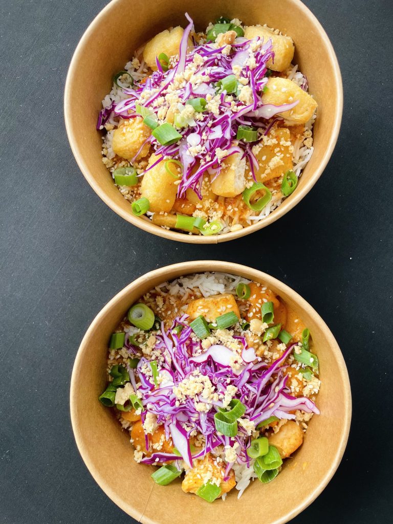 Colourful vegetable bowls